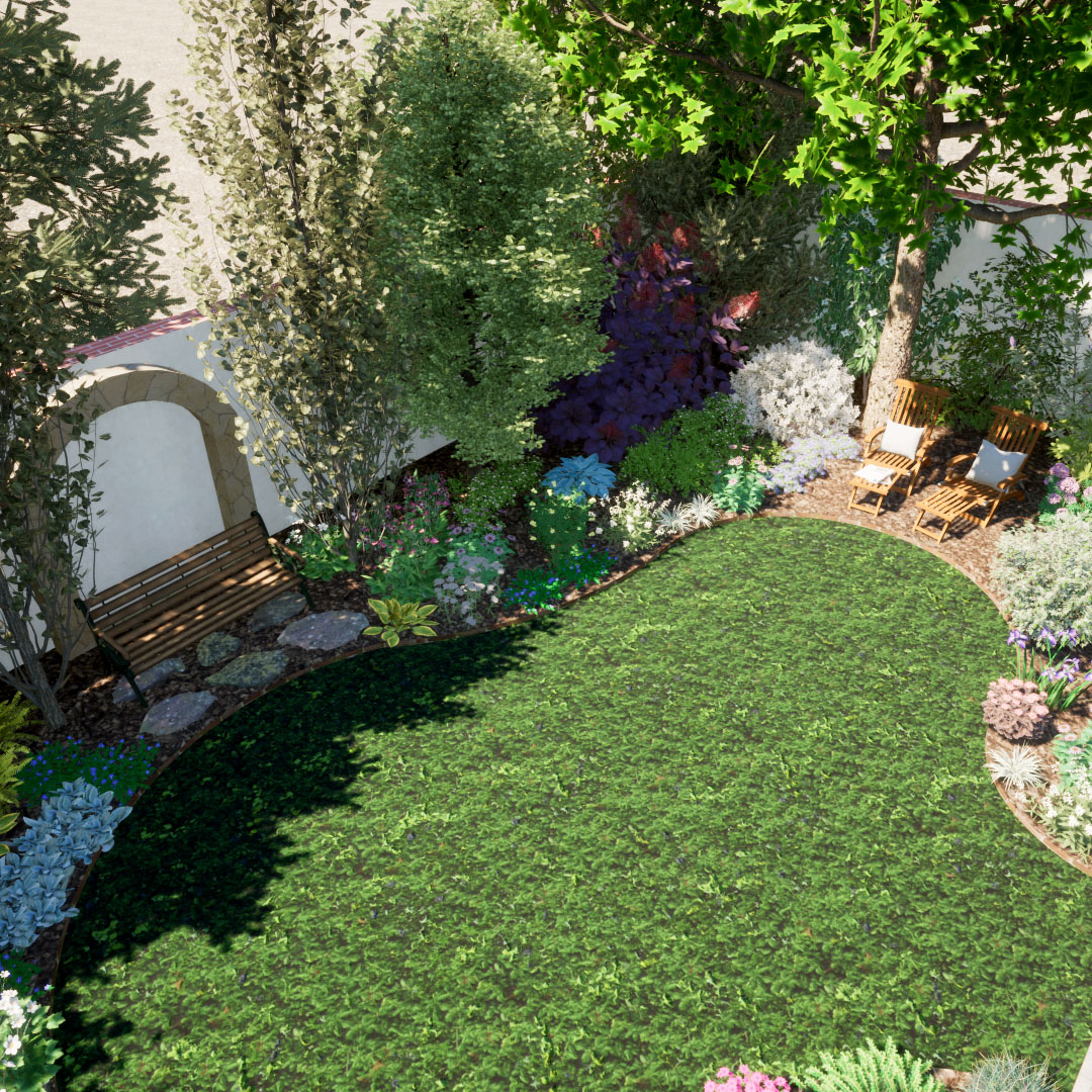 Bokréta Garden - 5. projekt, referencia munka, kerttervezés mérnöki szemlélettel